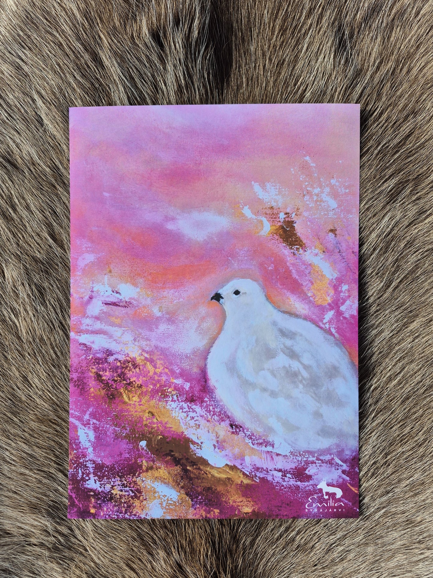 "Keväthangilla" Taidejuliste A4