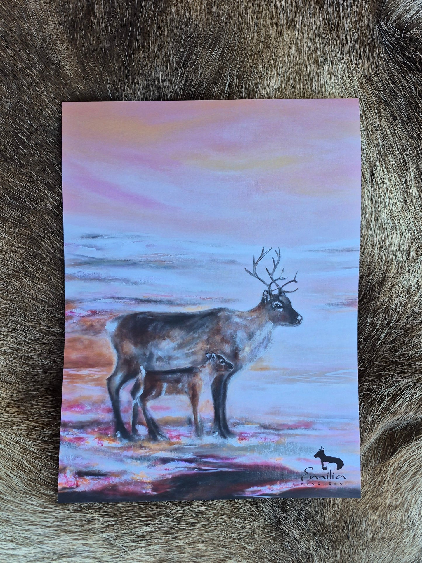 "Vaami ja vasa" Taidejuliste 30x40cm