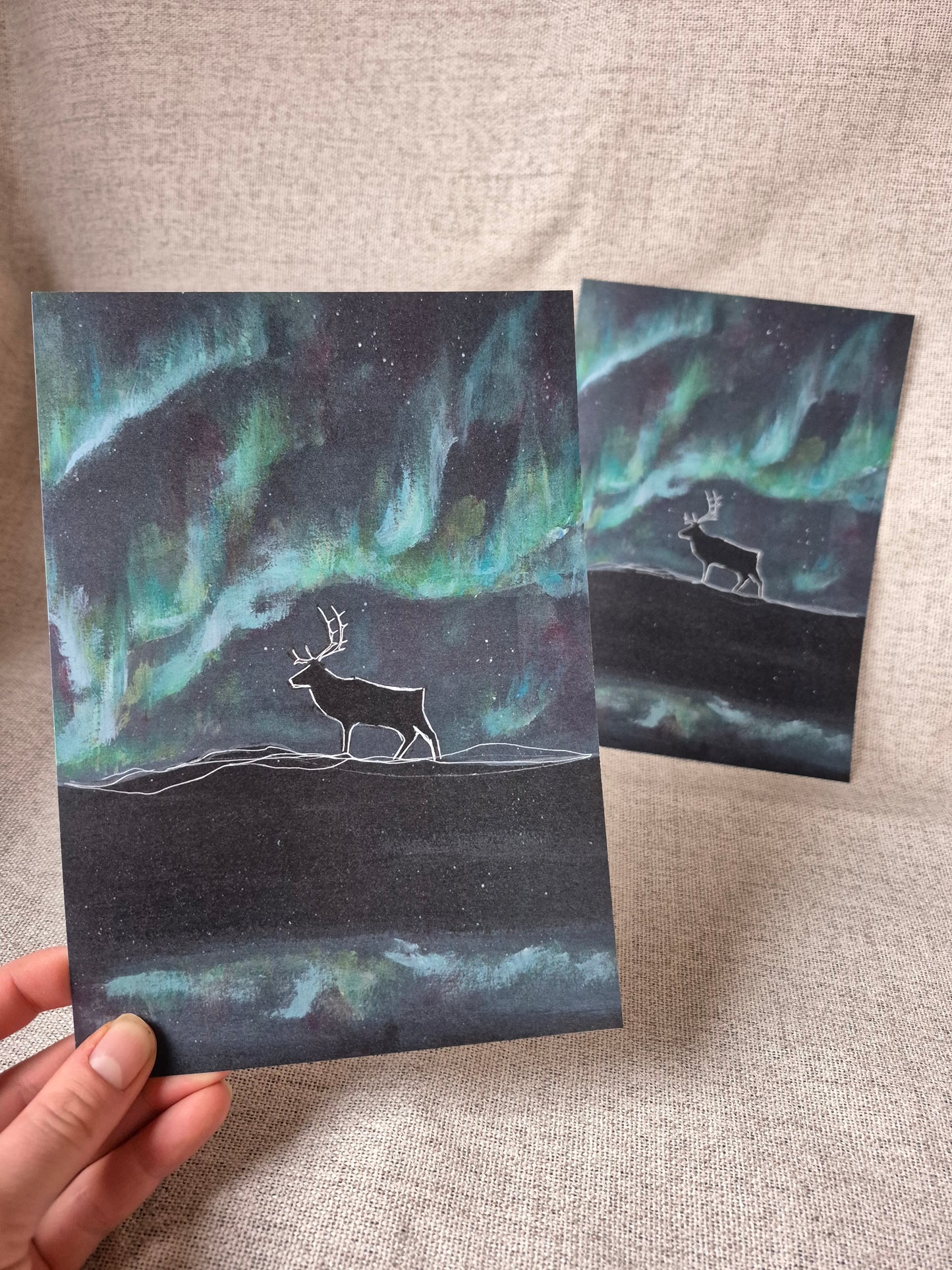 OUTLET "Lumouksen alku" Taidekortti A5