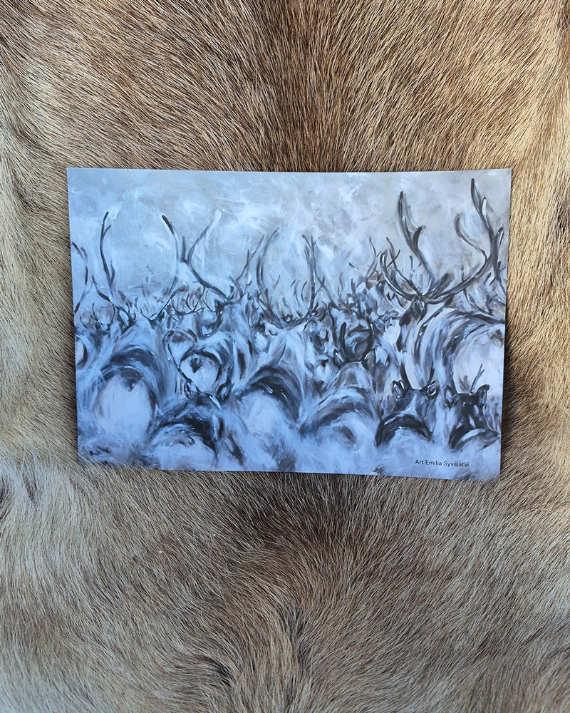 "Kaarteessa" Taidejuliste 30x40 cm