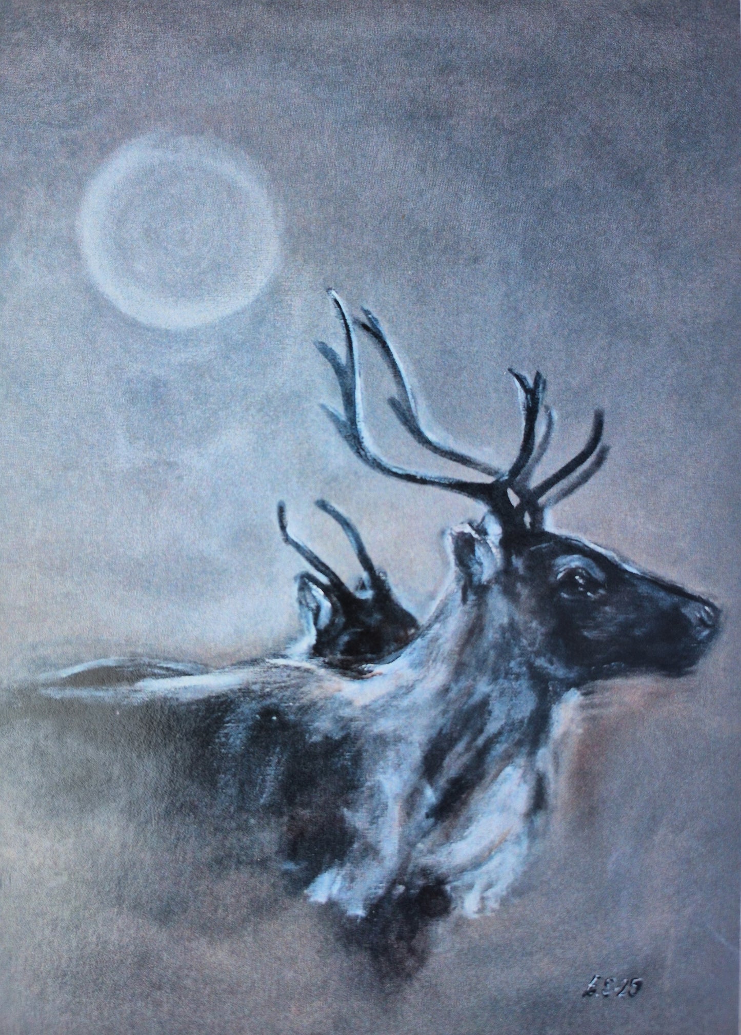 "Kuun kuiskaus" Taidekortti A6