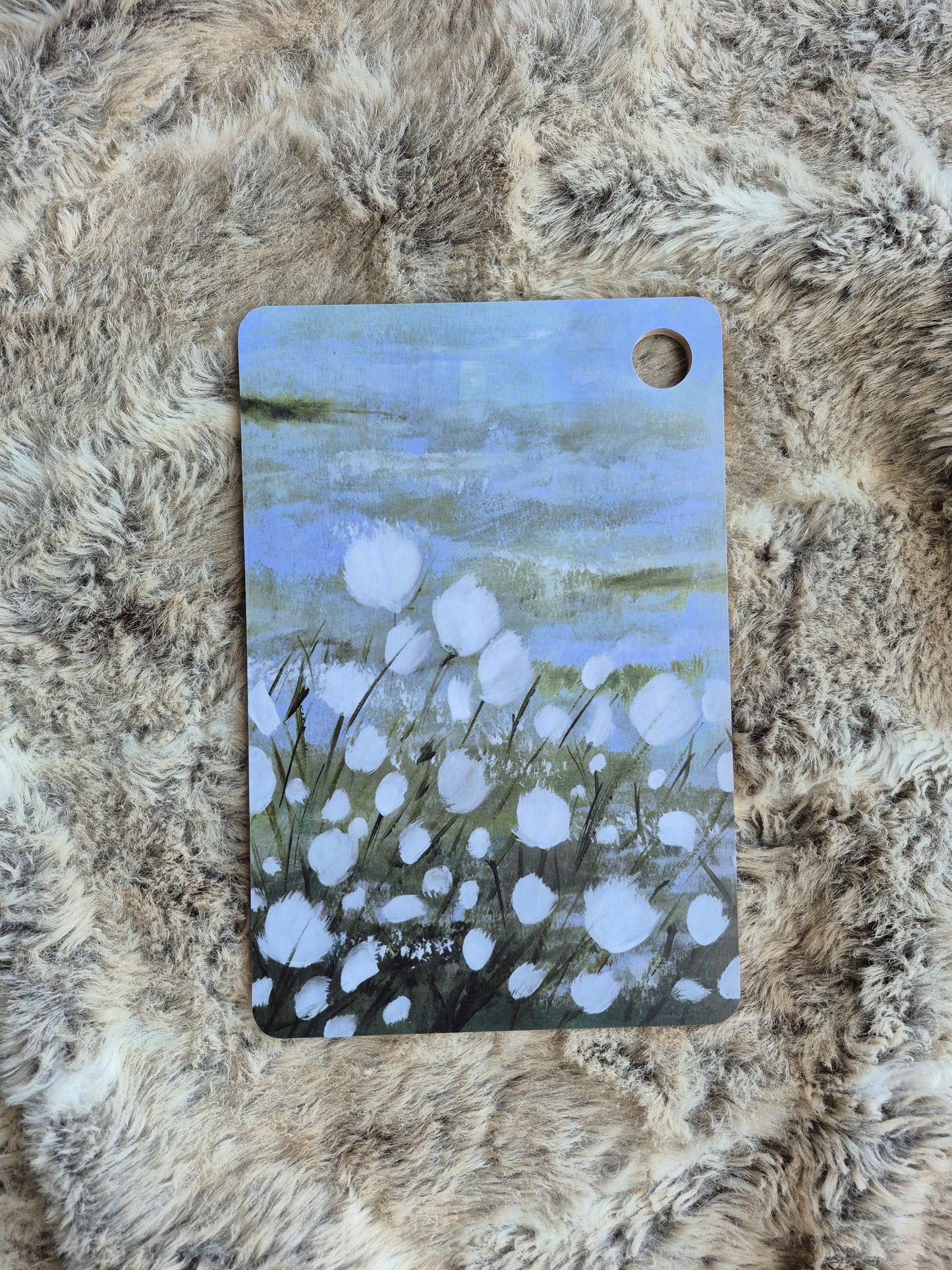 "Tupasvillat" Leikkuulauta sinivihreä versio