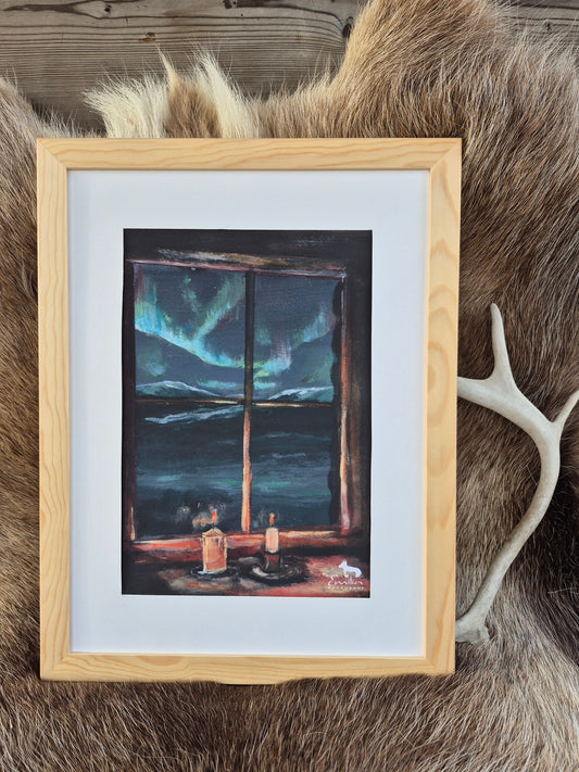 "Lapin rauhaa" Taidejuliste A4