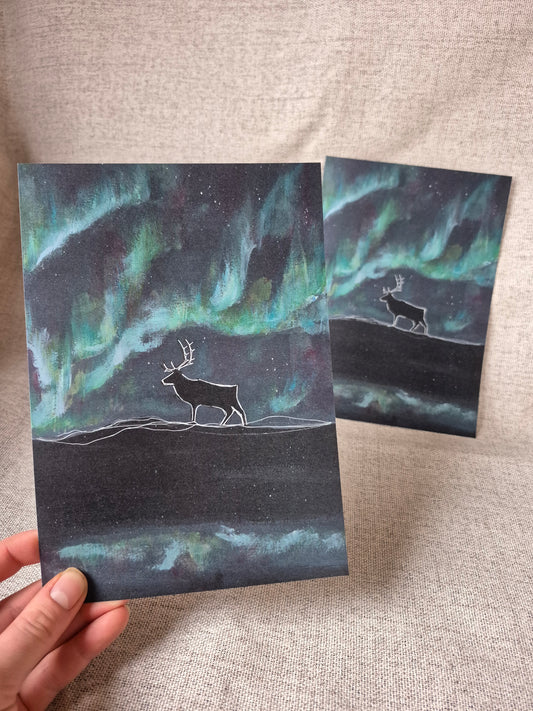 OUTLET "Lumouksen alku" Taidekortti A5