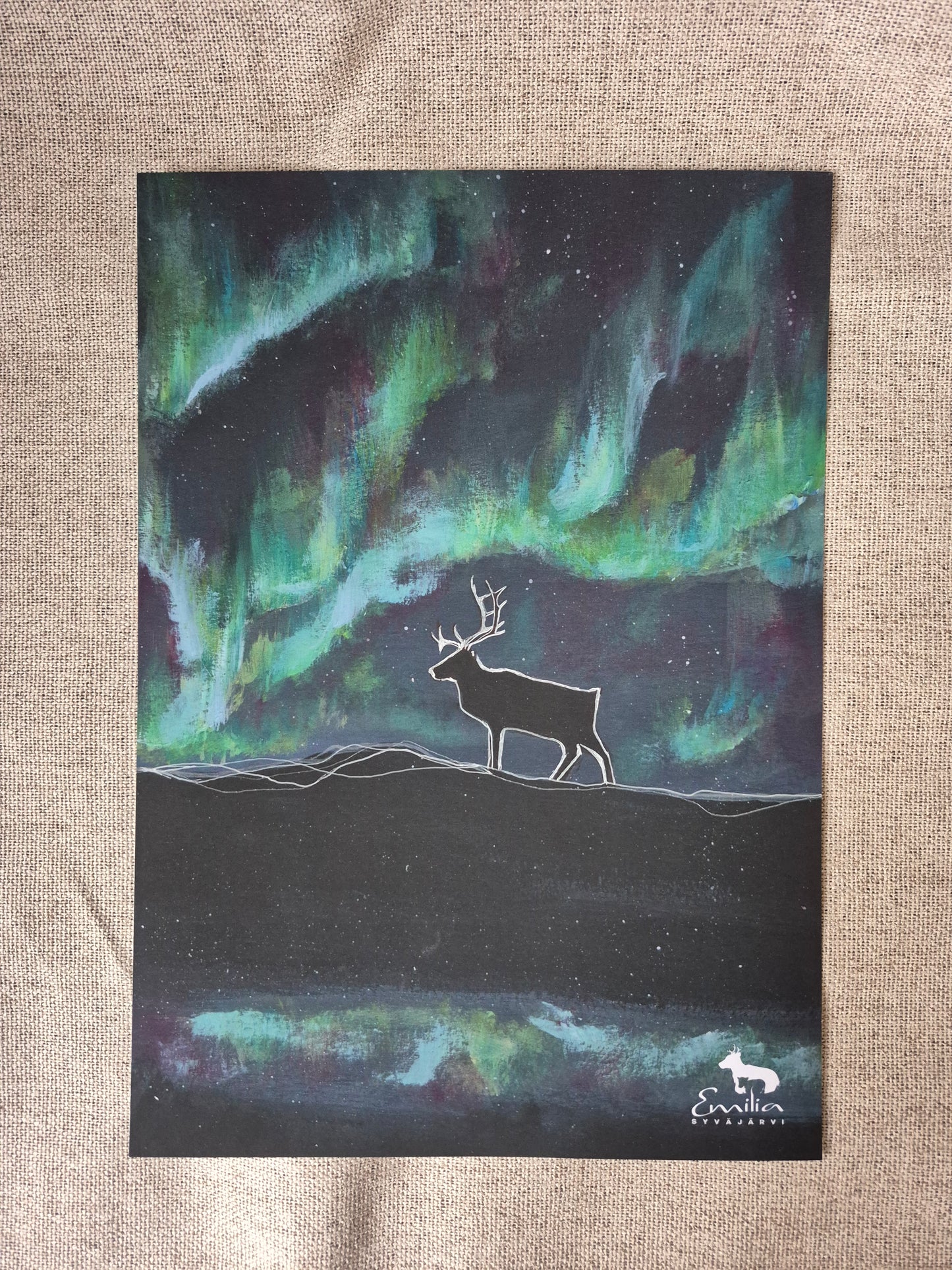 OUTLET "Lumouksen alku" Taidejuliste A4