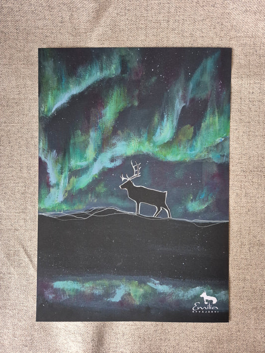 OUTLET "Lumouksen alku" Taidejuliste A4