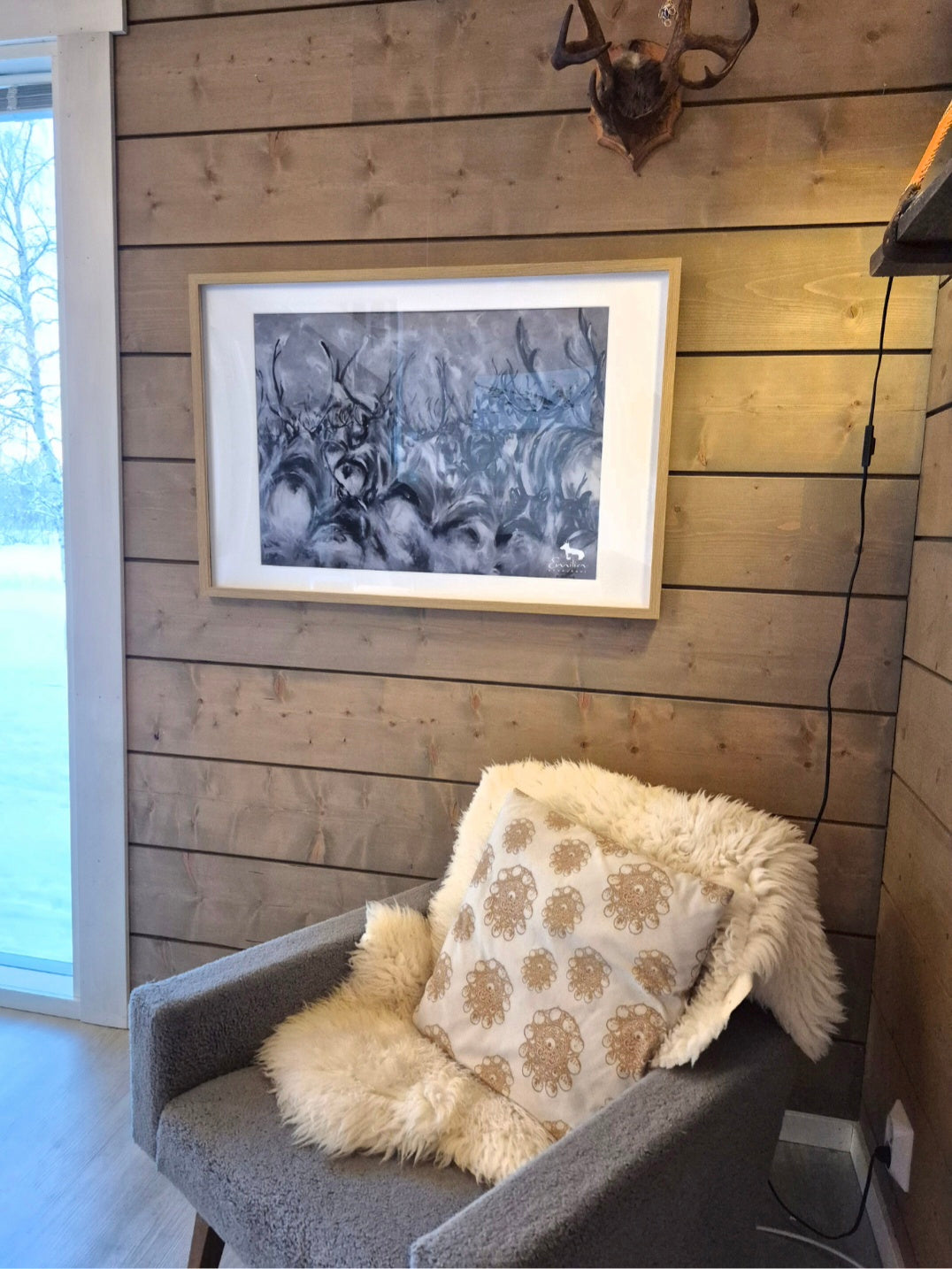 "Kaarteessa" Taidejuliste 50x70 cm