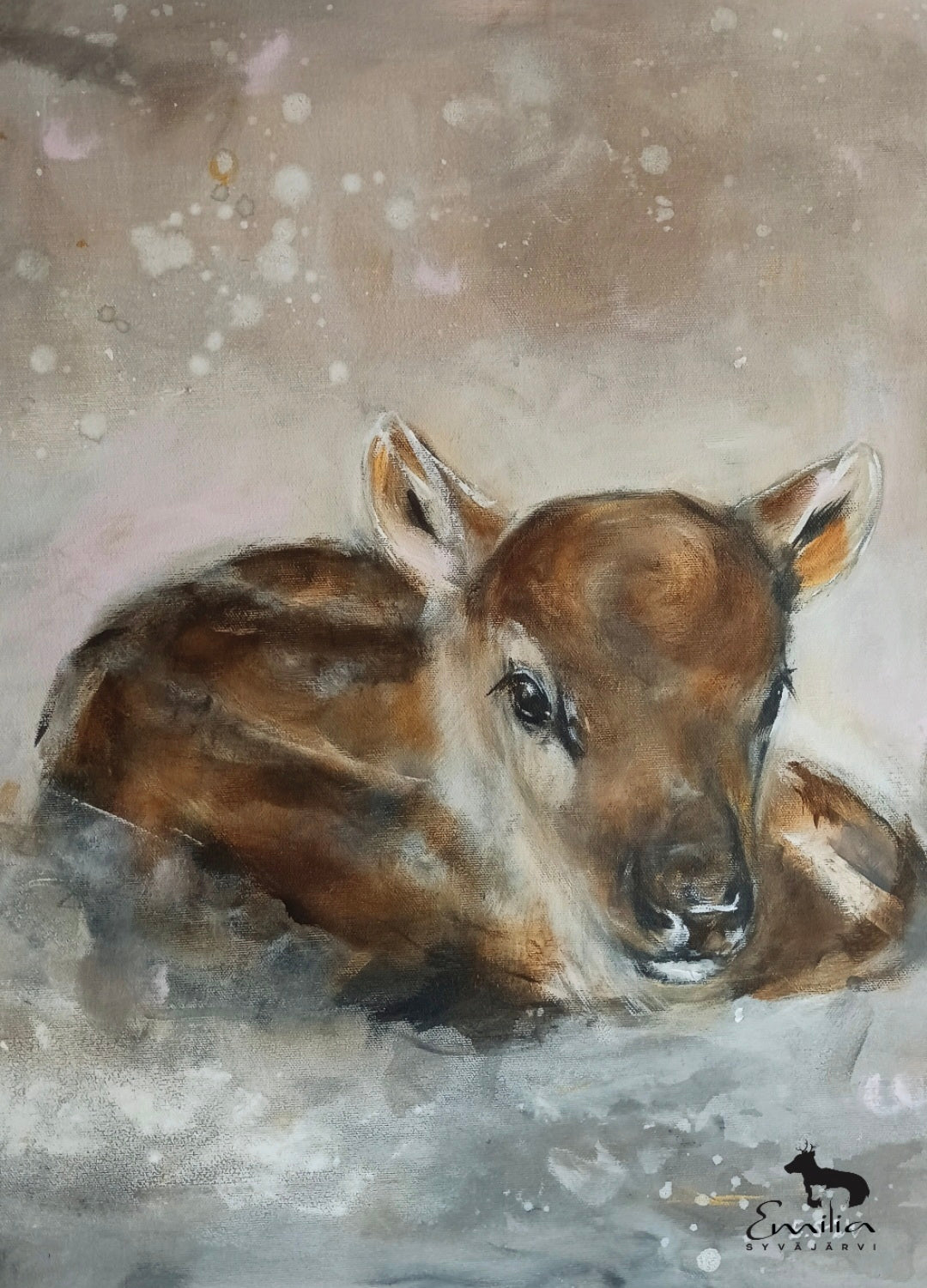 "Hetken tässä" Taidejuliste 50x70 cm