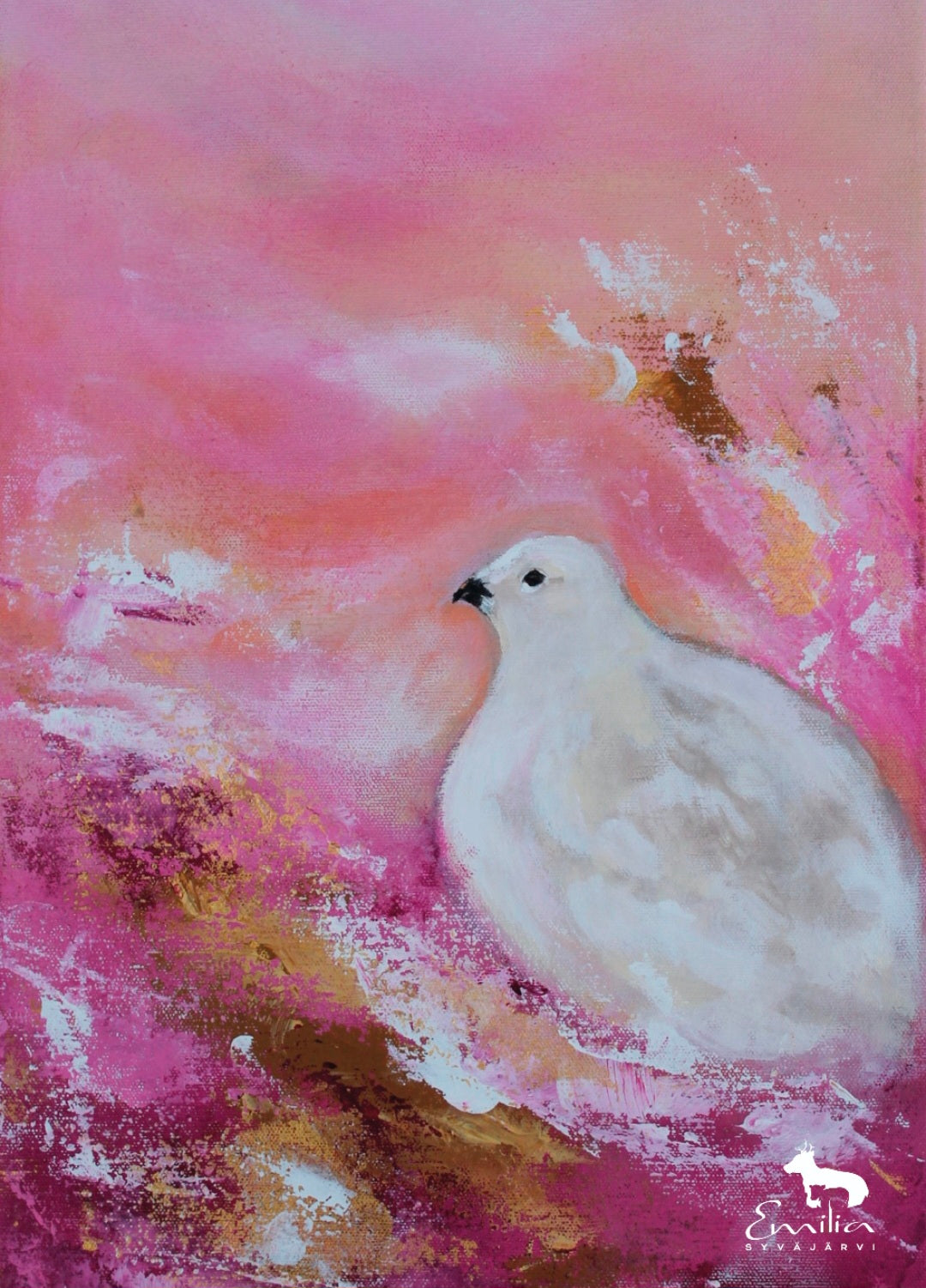 "Keväthangilla" Taidejuliste 50x70 cm