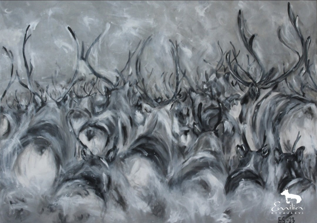 "Kaarteessa" Taidejuliste 50x70 cm